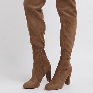 Charlotte Russe Suede Thigh-High Boots